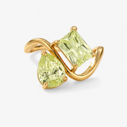 Verity Birthstone Duo Ring — August & August birthstones