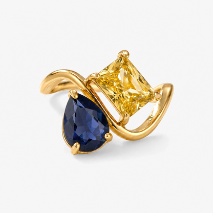 Verity Birthstone Duo Ring — September & November birthstones