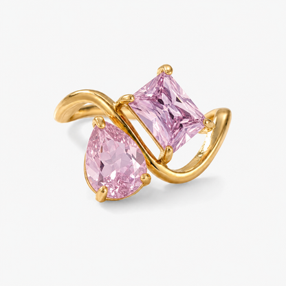 Verity Birthstone Duo Ring — October & October birthstones