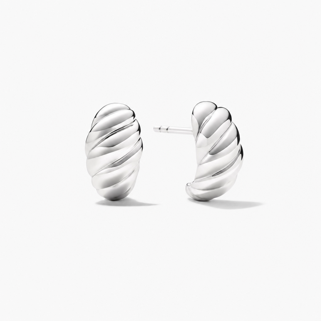 Sabela Croissant Earrings (Silver)