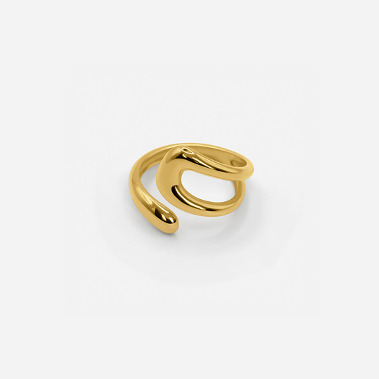Sculptural Adjustable Ring - Gold