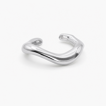 Sculptural Open Cuff (Silver)