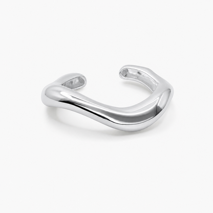 Sculptural Open Cuff (Silver)