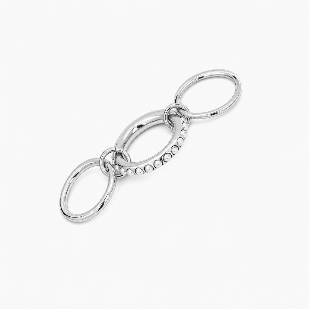 Seraphine Pearl Stacked Ring (Silver)