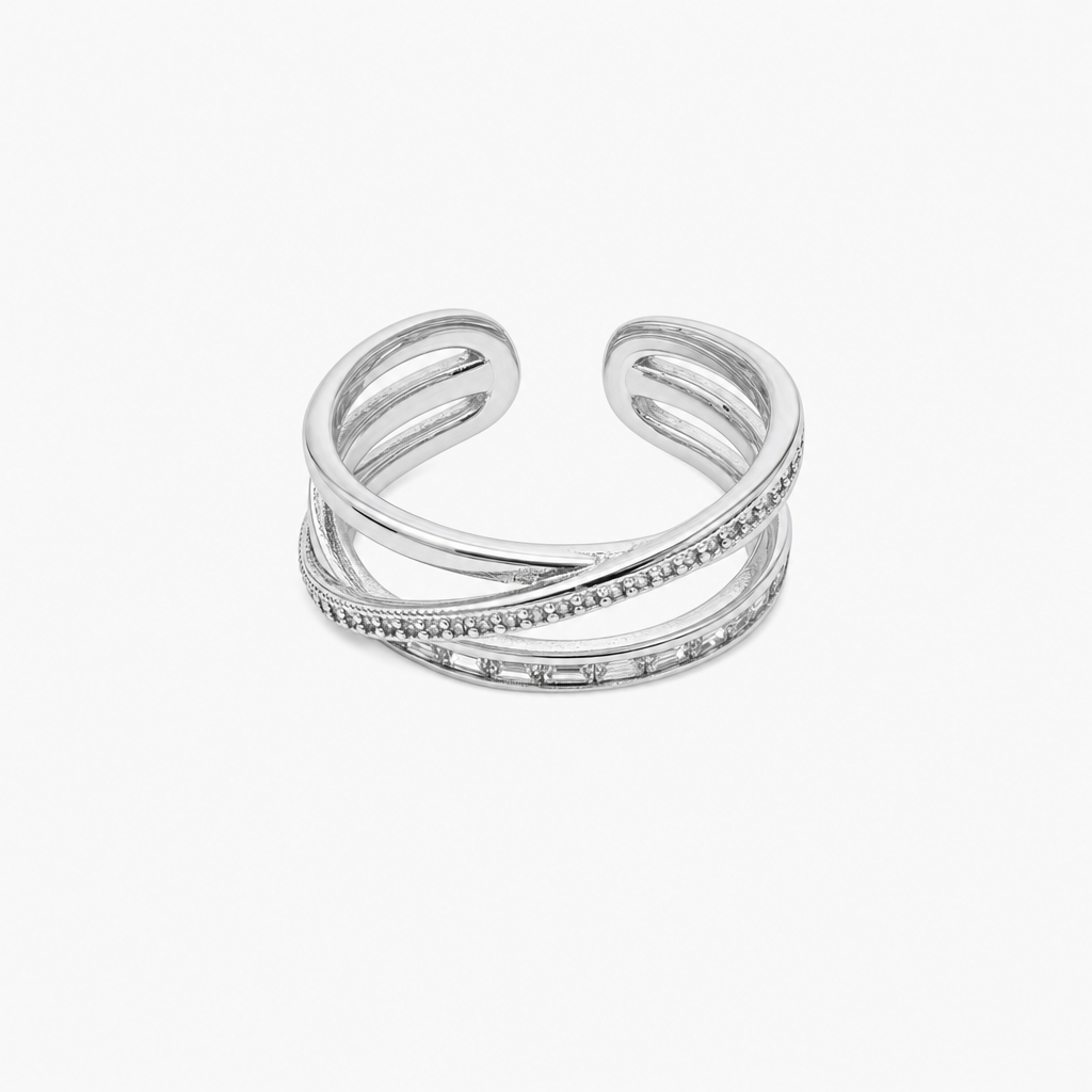 Seren Layered Ring (Silver)