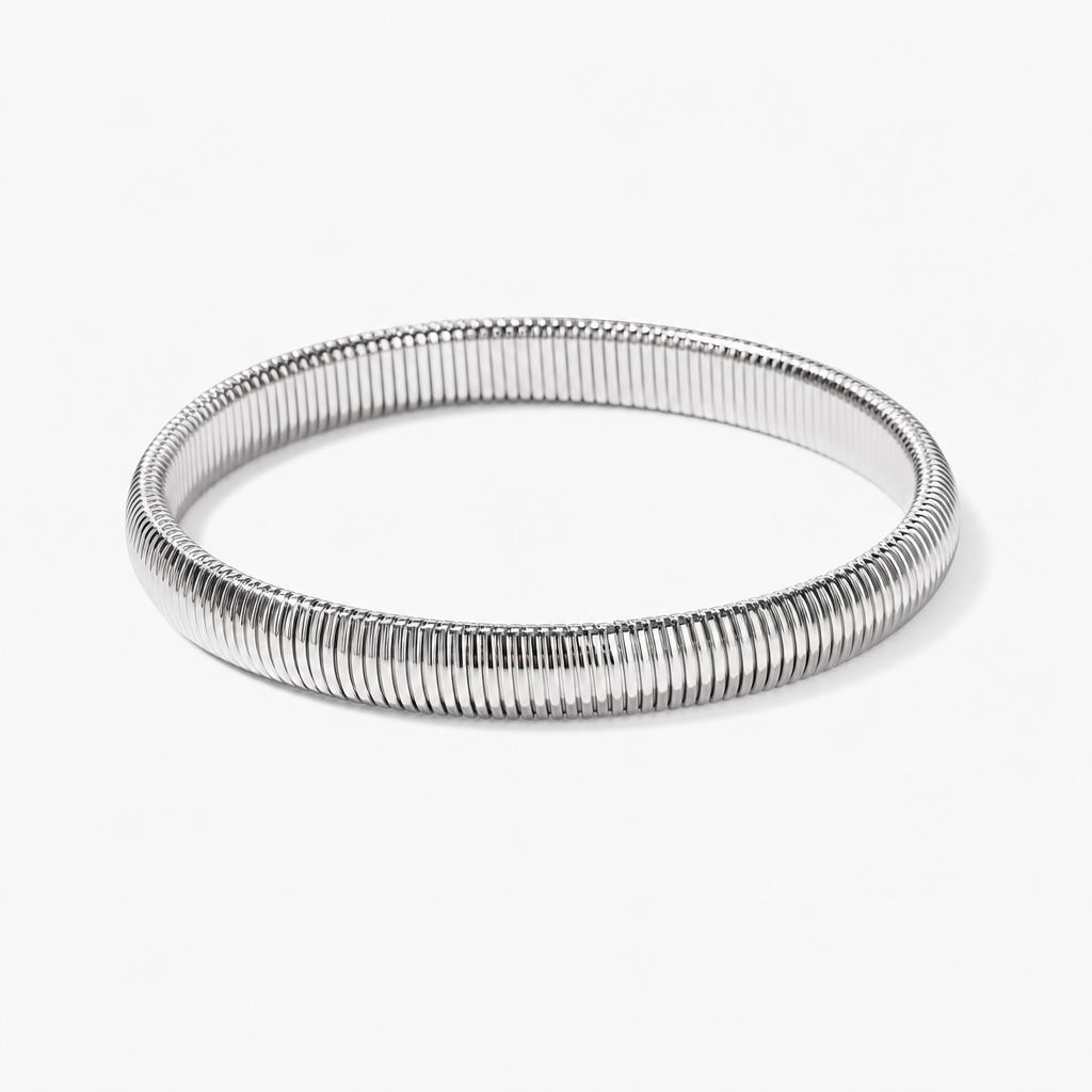 Solveig Bangle Bracelet (Silver)
