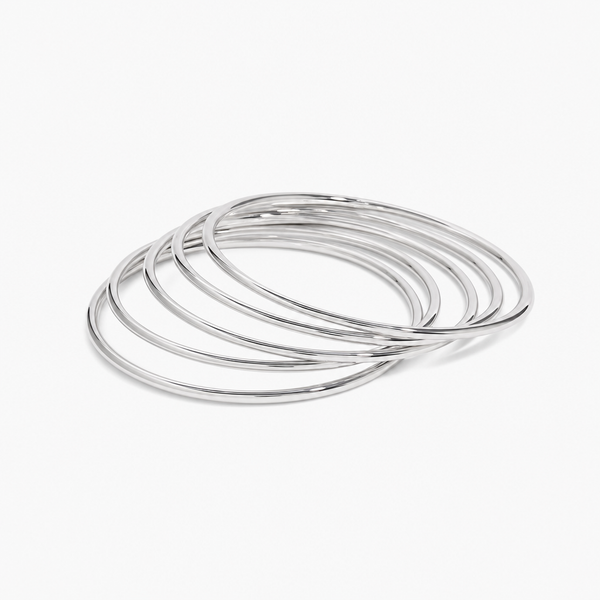 Suki Bangle Set (Silver)