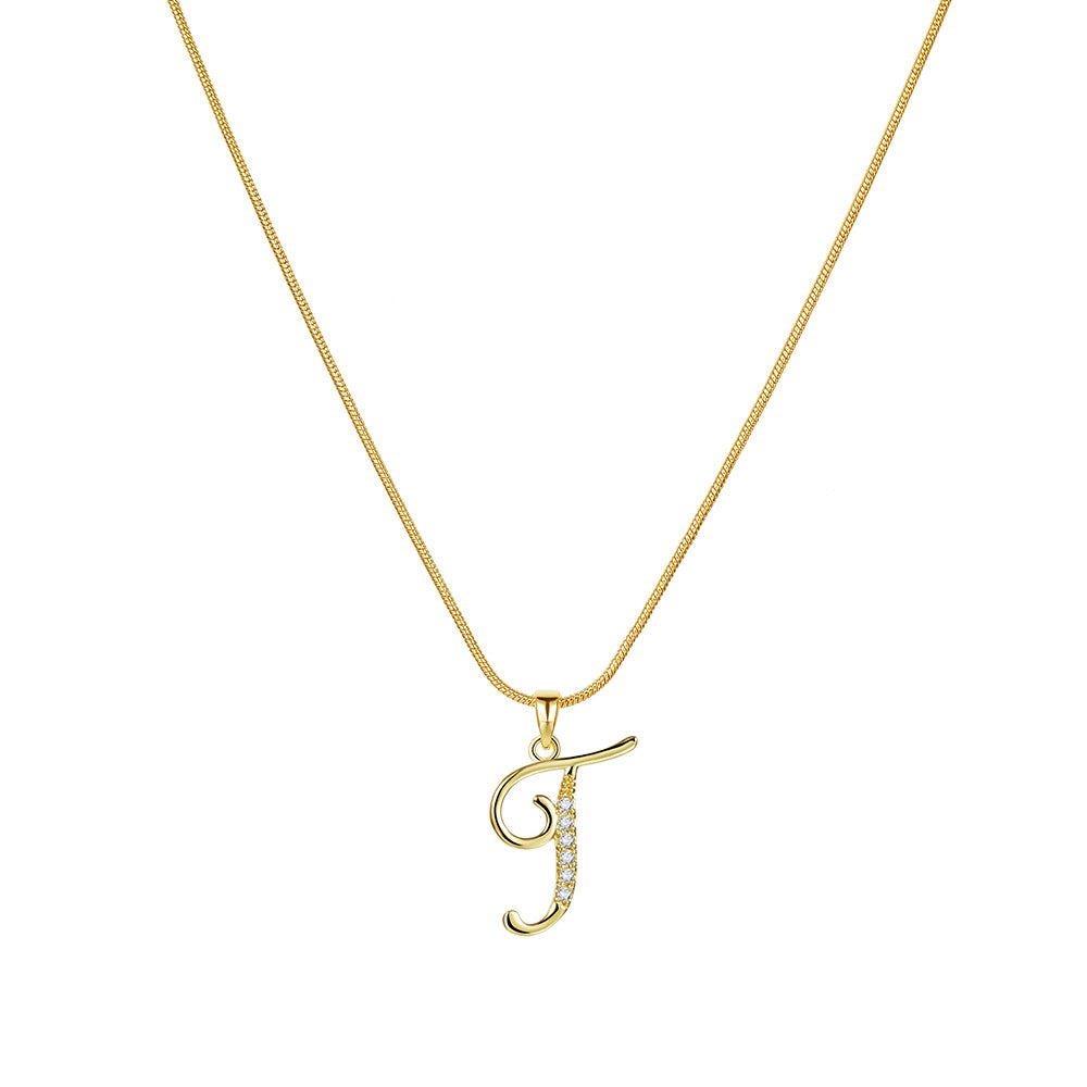 Lily Initial Necklace