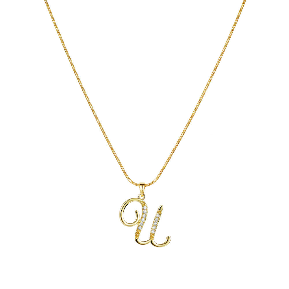 Lily Initial Necklace