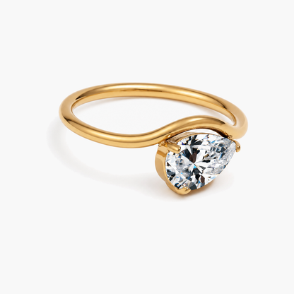 Naia Teardrop Birthstone Ring