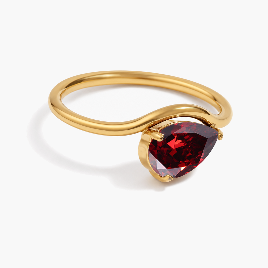 Naia Teardrop Birthstone Ring