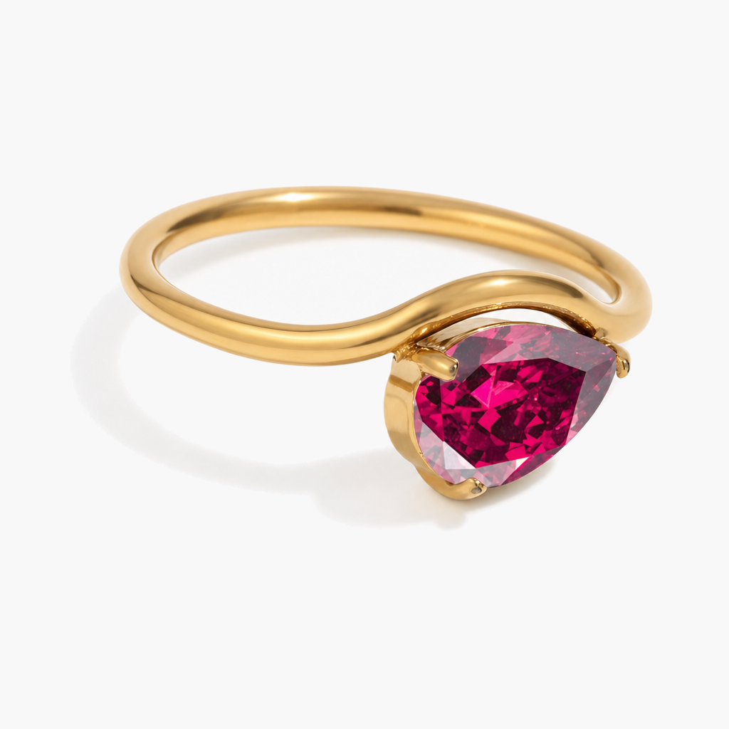 Naia Teardrop Birthstone Ring