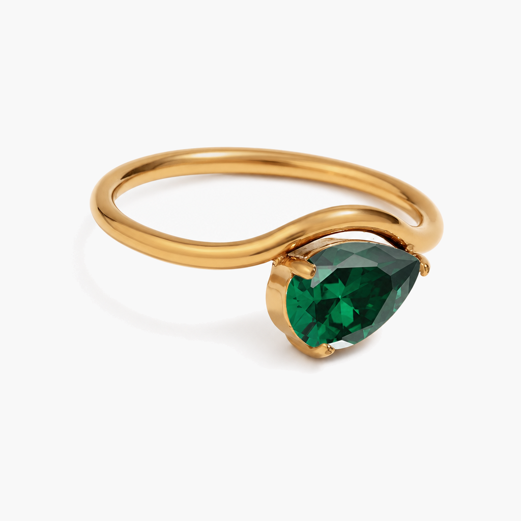 Naia Teardrop Birthstone Ring