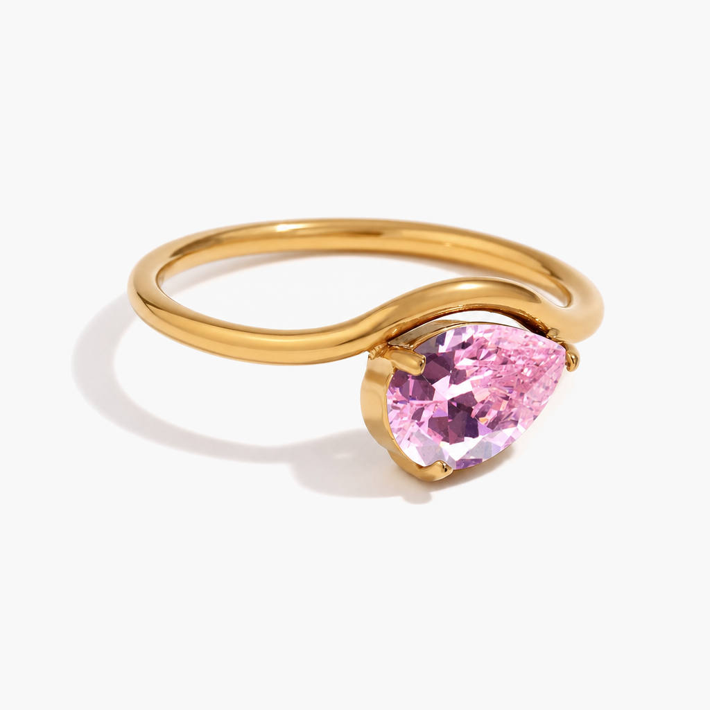Naia Teardrop Birthstone Ring