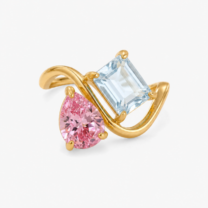 Verity Birthstone Duo Ring