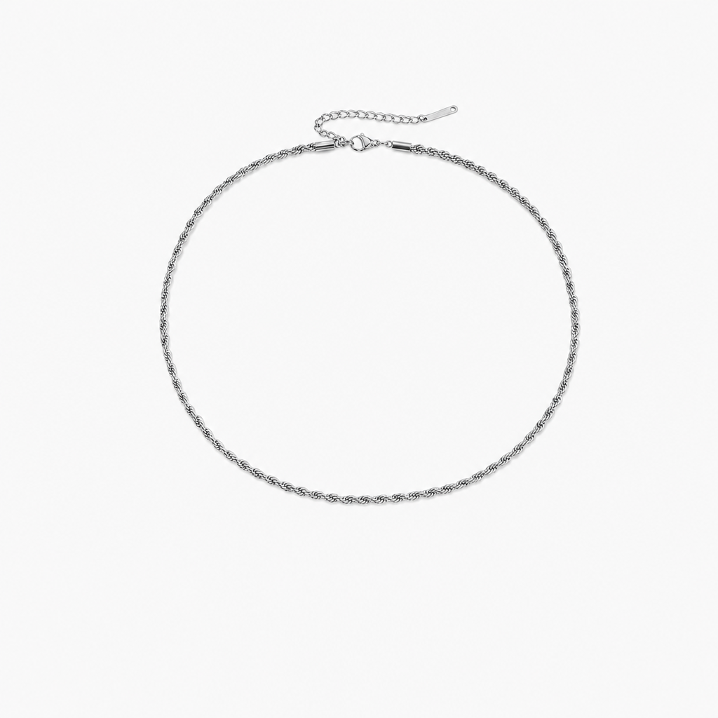 Vesna Rope Necklace (Silver)
