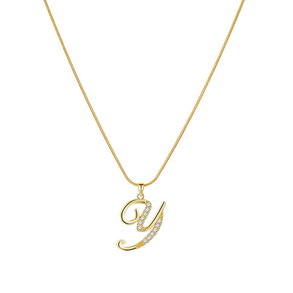 Lily Initial Necklace
