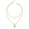 Multilayered Crucifix Choker