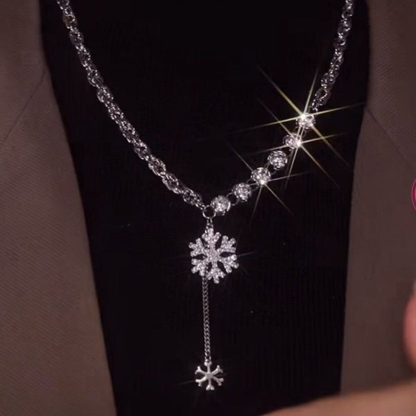 Sterling Silver Snowflake Necklace