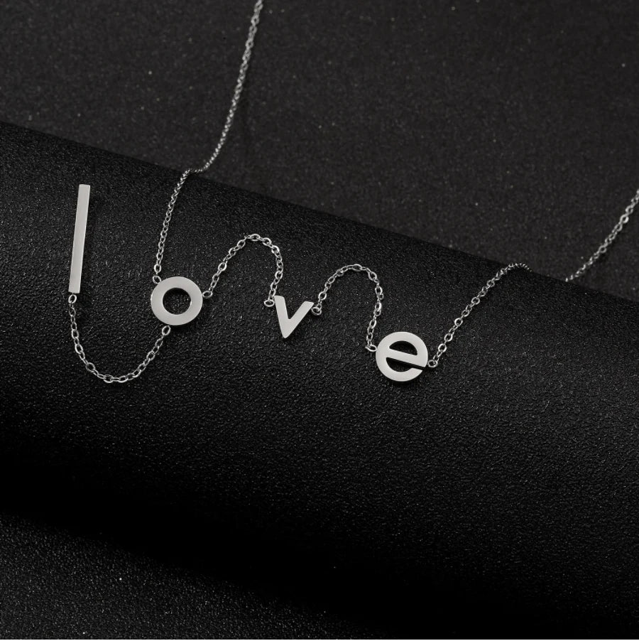 LOVE Lettering Necklace