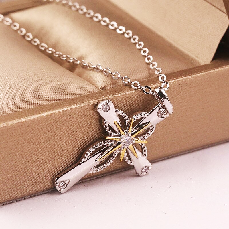 Radiant Star Cross Necklace