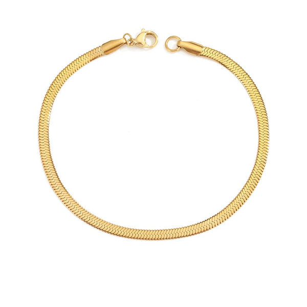 Stella Herringbone Chain Bracelet