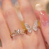 Graceful Flutter Twin Rings