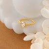 Serenity's Tear Cubic Zirconia Gold Ring