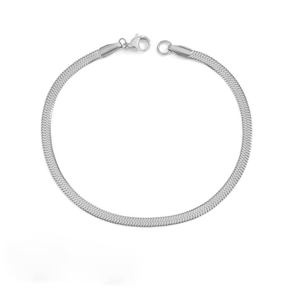 Stella Herringbone Chain Bracelet