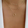 Vintage Layered Chain & Pendant Necklace